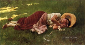  siesta pintura - Retrato de la siesta Frank Duveneck